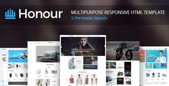Honour - Responsive Multipurpose E-Commerce HTML5 Template - Retail Site Templates