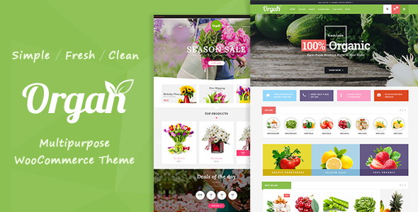 Organ - Organic Store & Flower Shop WooCommerce Theme - WooCommerce eCommerce