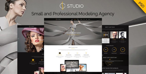 Creative Studio - PSD Template - Photography Creative