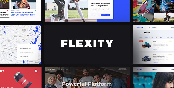 Flexity - Multi-Purpose PSD Template - Corporate Photoshop