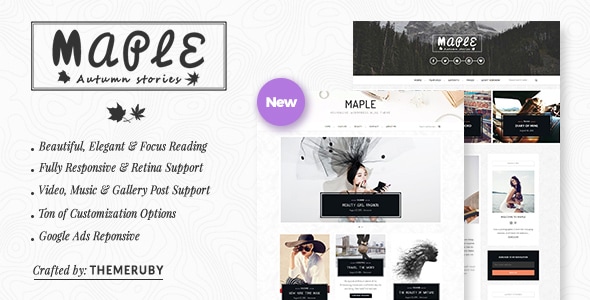 Maple - Responsive WordPress Blog Theme - Personal Blog / Magazine
