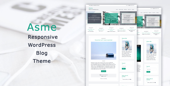 Asme - Responsive WordPress Blog Theme - Personal Blog / Magazine