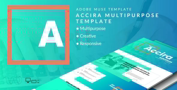 Accira Multipurpose Adobe Muse Template - Creative Muse Templates