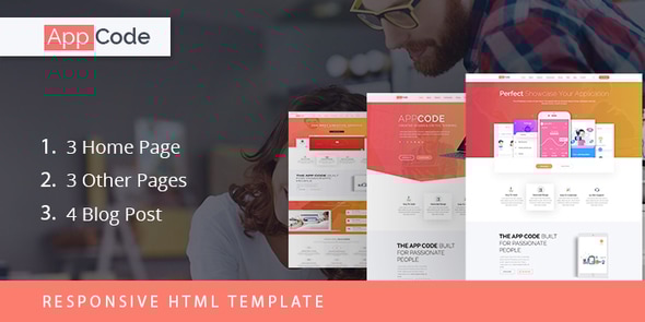 AppCode - Responsive Mobile App Website Template - Creative Site Templates
