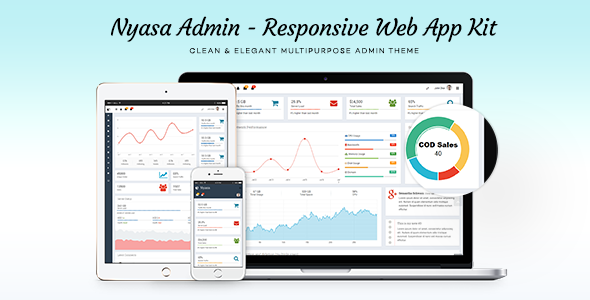 Nyasa Responsive Admin UI Template - Admin Templates Site Templates