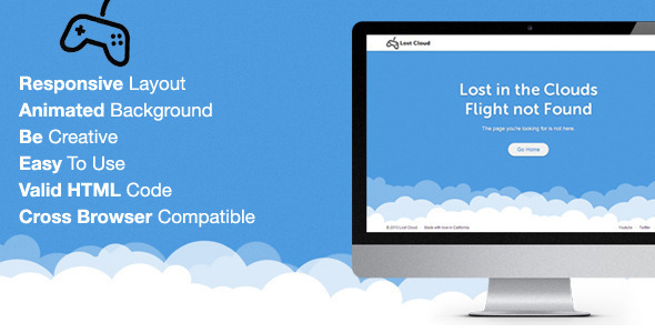 Lost - Responsive 404 Error Template - 404 Pages Specialty Pages