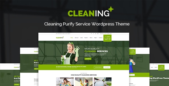Cleaning - Purify Service WordPress Theme - Business Corporate