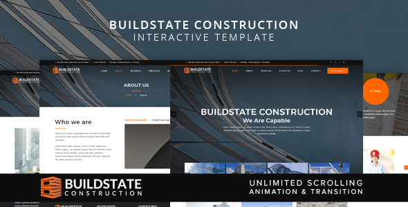 Buildstate Construction Interactive Template - Business Corporate