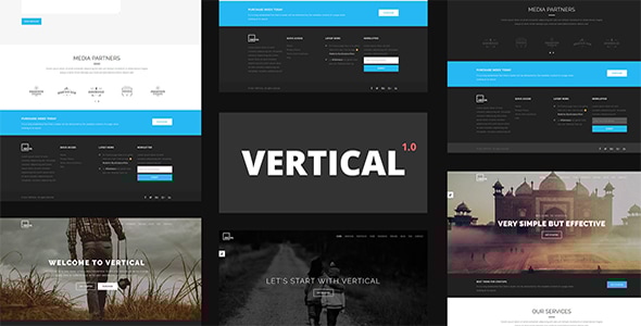 Vertical - One Page Multipurpose HTML5 Template - Business Corporate