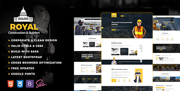 Royal - Construction HTML Template - Business Corporate