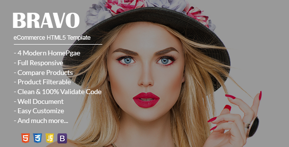 Bravo eCommerce HTML5 Template - Shopping Retail