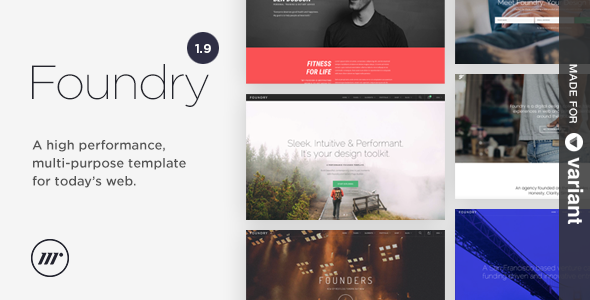Foundry Multipurpose HTML + Variant Page Builder - Corporate Site Templates
