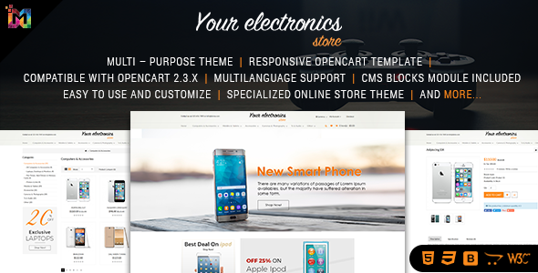Responsive OpenCart Theme Store - Shopping OpenCart