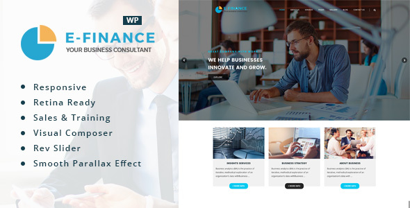 Efinance: Consultancy WordPress Theme - Business Corporate