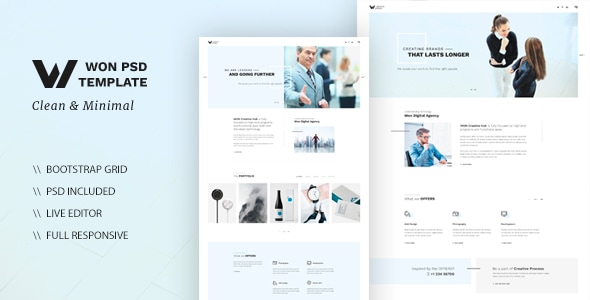WON - Clean Multipurpose HTML - Creative Site Templates