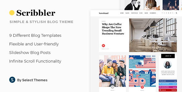 Scribbler - Simple Blog WordPress Theme - Blog / Magazine WordPress