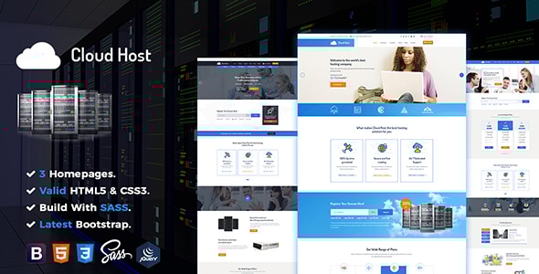 Cloud Host - Hosting HTML Template - Hosting Technology