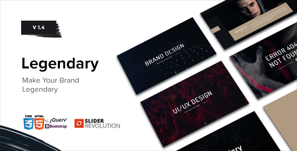 Legendary - One Page Parallax HTML Template - Creative Site Templates