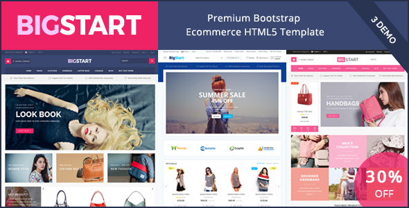 BigStart - Ecommerce Responsive HTML Template & Theme - Fashion Retail
