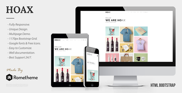 HOAX - Creative Multipurpose HTML Template - Portfolio Creative