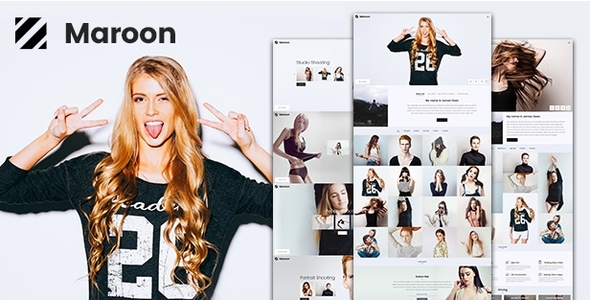 Maroon - Photography WordPress Theme - Photography Creative