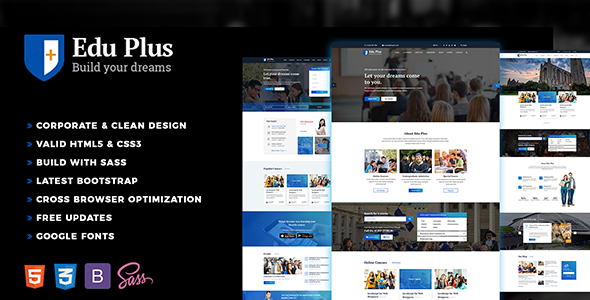 Edu Plus - Education HTML Template - Nonprofit Site Templates