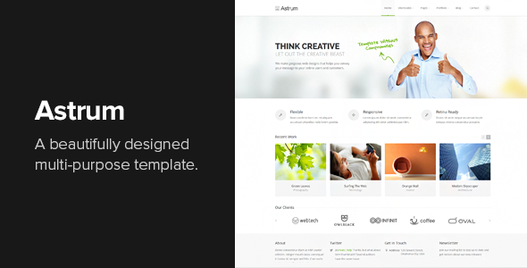 Astrum - Responsive Multi-Purpose HTML Template - Business Corporate