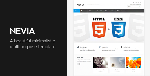 Nevia - Responsive HTML5 Template - Business Corporate