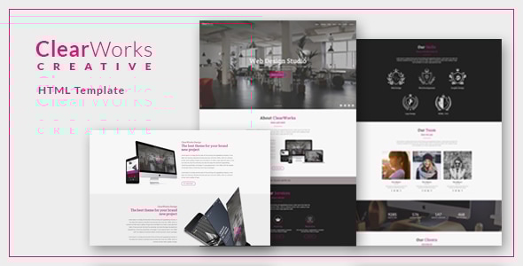 ClearWorks - Multipurpose One Page HTML Template - Site Templates