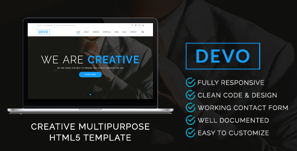 DEVO | HTML5 Multi-Purpose Template - Corporate Site Templates
