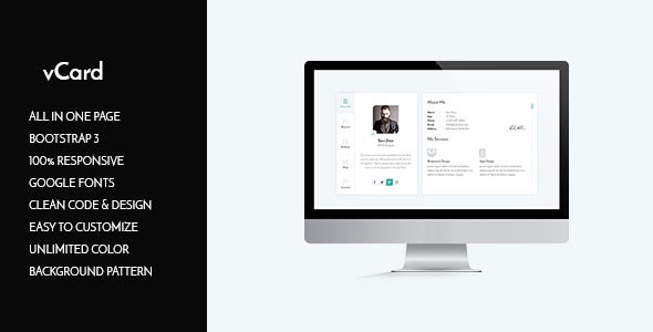 vCard HTML Template - Resume / CV Specialty Pages