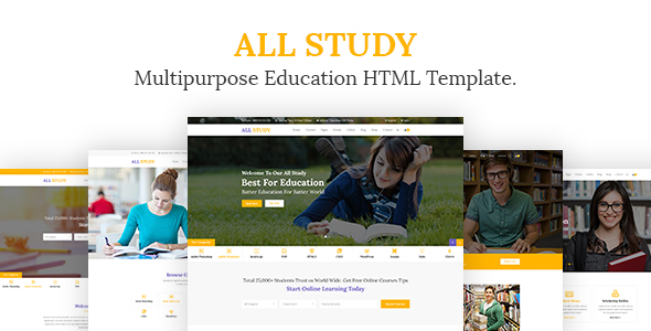 All Study- Multipurpose Education HTML Template - Corporate Site Templates
