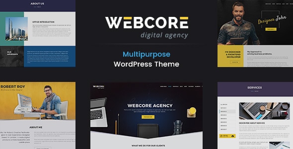 Webcore - Portfolio and Agency WordPress Theme by DesignArc | ThemeForest