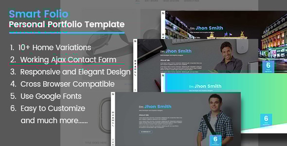 Smart Folio - HTML5 Portfolio Template by wpoceans | ThemeForest