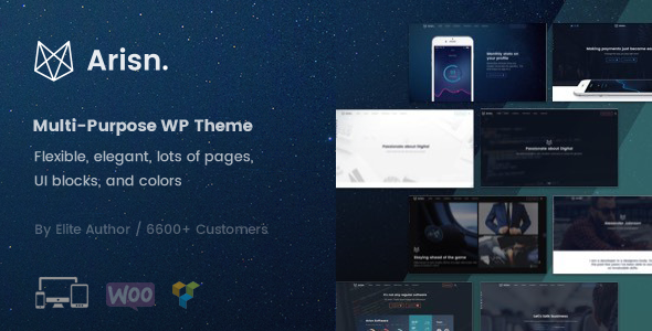 Arisn - Creative Multi-Purpose / App WordPress Theme - Corporate WordPress