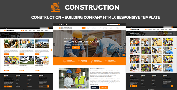 Construction - Building Company HTML5 Responsive Template by ThemeEarth