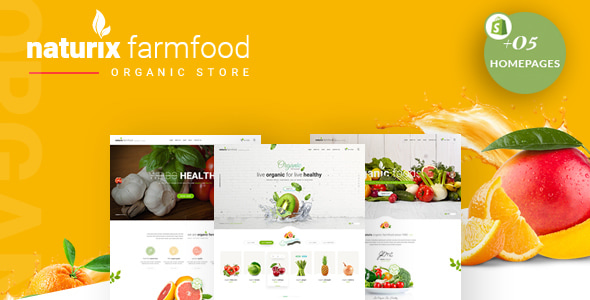 Naturix - Organic Responsive Shopify Theme (Sections Ready) - Shopify eCommerce