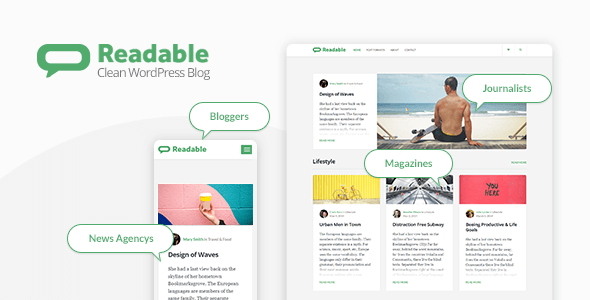 Readable — WordPress Blog Theme Focused on Readability - Personal Blog / Magazine