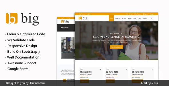 BIG || Multipurpose HTML Template - Corporate Site Templates
