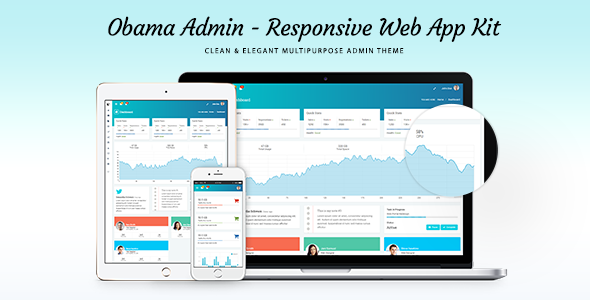 Obama - Responsive Admin Dashboard Template - Admin Templates Site Templates