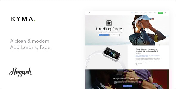 Kyma | One Page parallax HTML template - Technology Site Templates