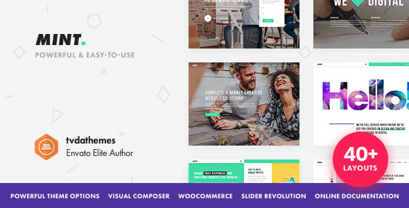 Mint - Creative Multi-Purpose WordPress Theme - Creative WordPress