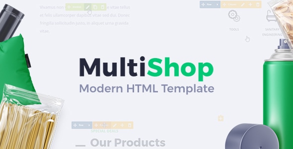MultiShop - Universal HTML Shop Template - Shopping Retail