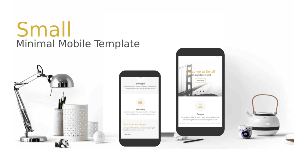 Small - Minimal Mobile Template - Mobile Site Templates