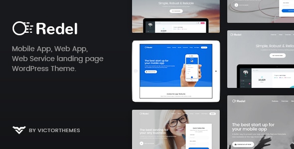 Redel - Responsive App Landing WordPress Theme - Software Technology