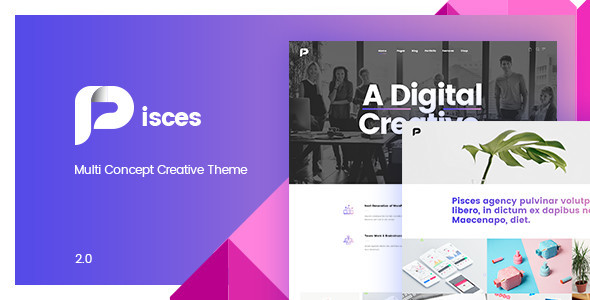 Pisces - Multi Concept Creative WordPress Theme - Creative WordPress