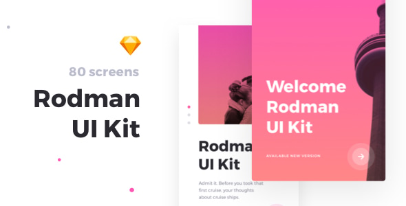 Rodman Mobile UI Kit - Creative Sketch