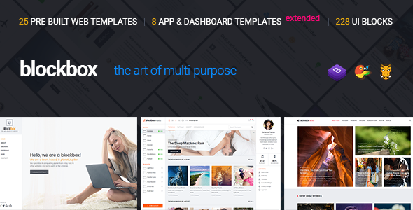 Blockbox Responsive Multipurpose HTML5 Template - Corporate Site Templates