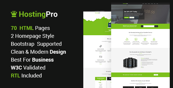 Servehost - Web Hosting Service HTML Template for WHMCS Business - Hosting Technology