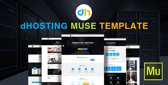 dHosting - Muse Template - Corporate Muse Templates